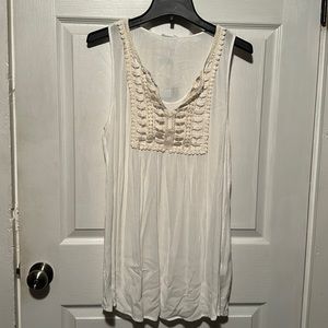 Lacy crochet tunic tank - Market & Spruce - Nova Crochet Detail Tunic [NWT]